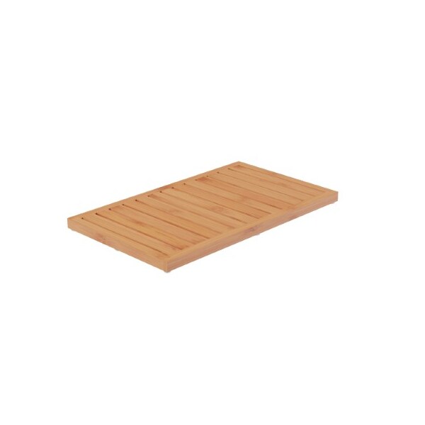 Hastings Home Bamboo Non-Slip Open Slatted Bathmat